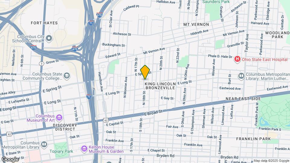 164 N 18th St Mapa y Detalles de la Ubicación