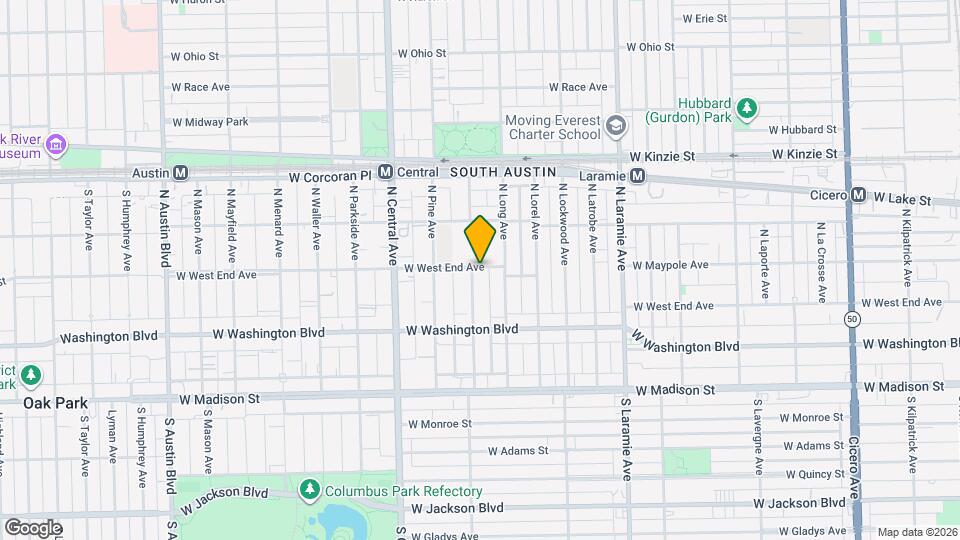 5423 W West End Ave Map and Location Details
