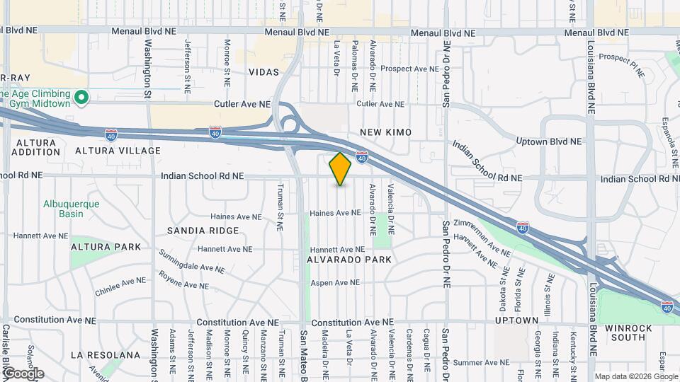 2120 La Veta Dr Map and Location Details