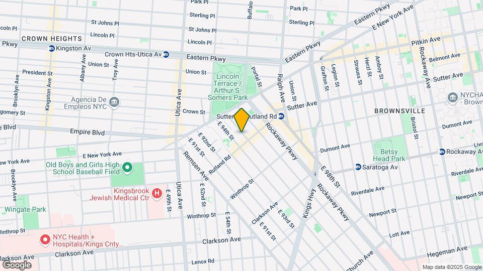 74 E 95th St Map and Location Details