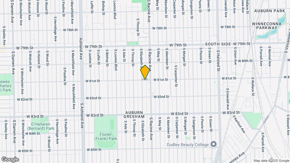 1215 W 81st St Mapa y Detalles de la Ubicación