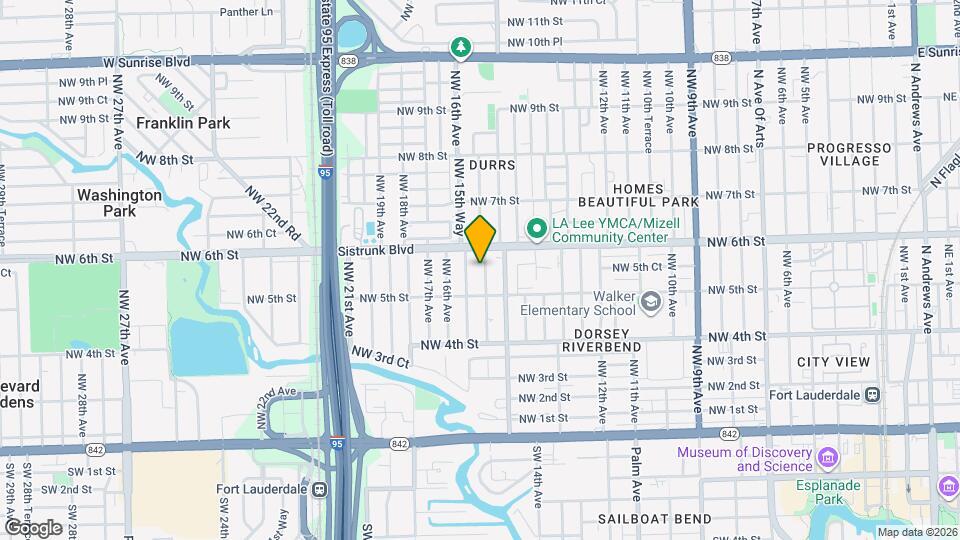 525 NW 15th Terrace Map and Location Details