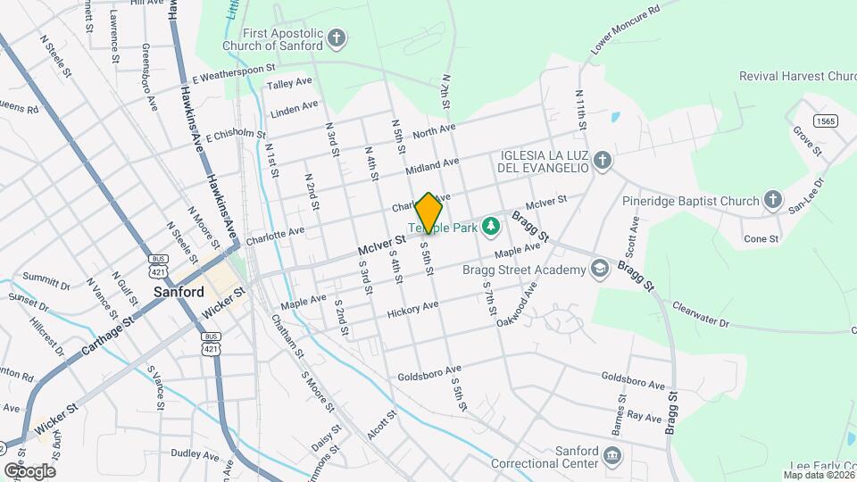 400 McIver St Map and Location Details