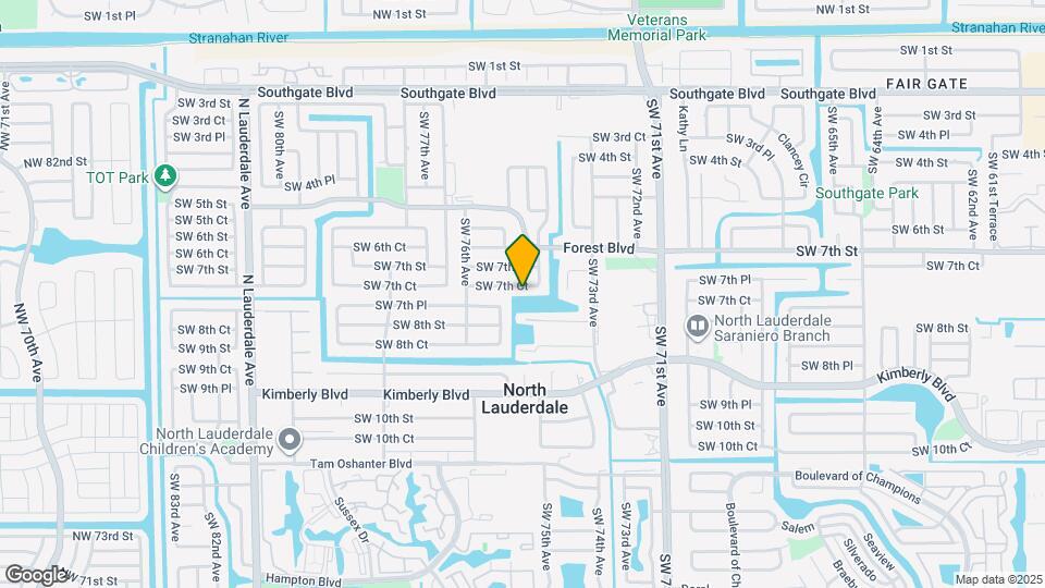 7506 SW 7th Ct Map and Location Details