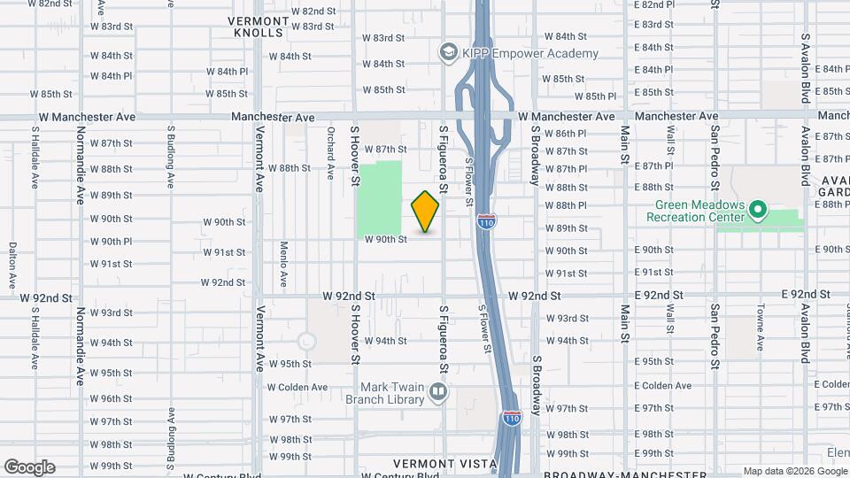 527 W 90th St Map and Location Details