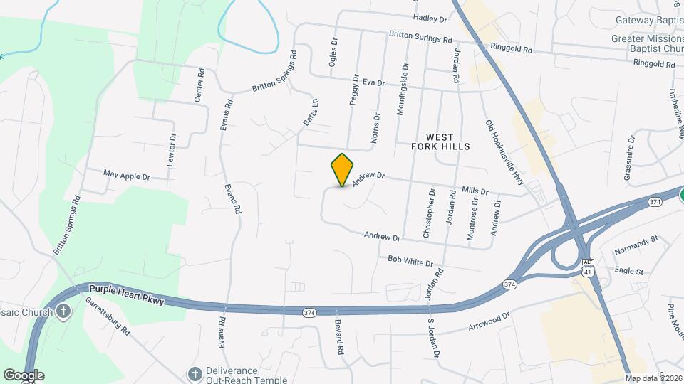 365 Andrew Dr Map and Location Details