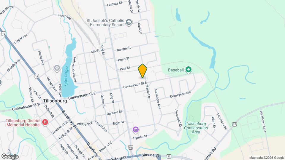 136 Concession St E Map and Location Details