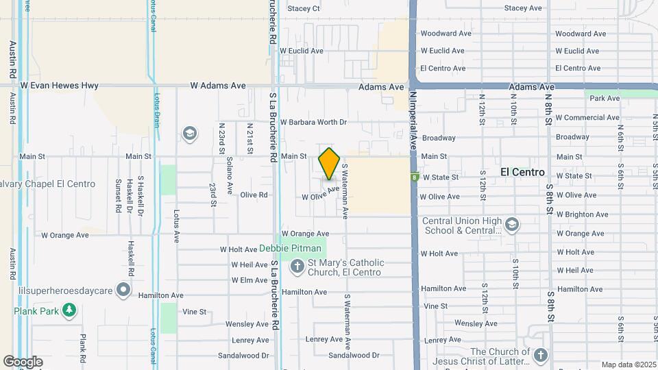 1728 W Olive Ave Map and Location Details