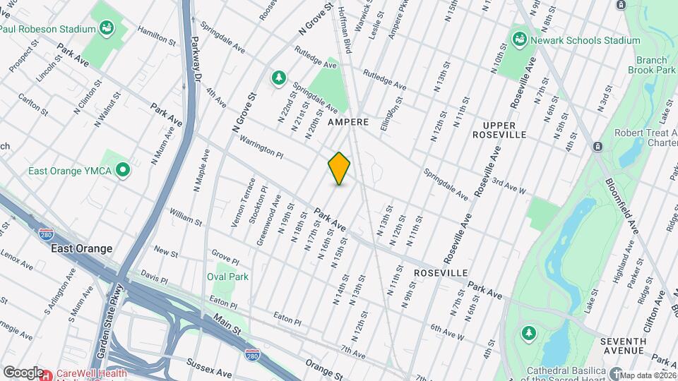 186 N 17th St Mapa y Detalles de la Ubicación