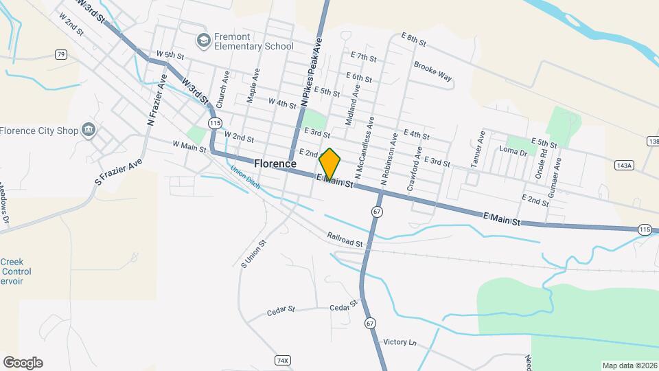 218 E Main St Map and Location Details