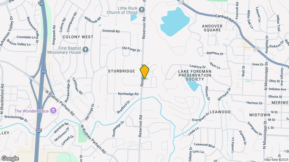1803 Reservoir Rd Map and Location Details