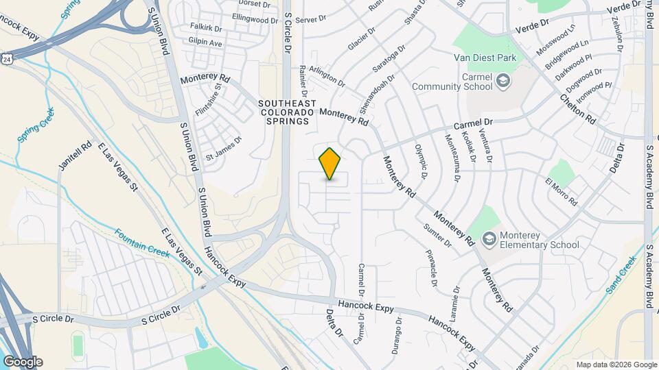 2057 Creekridge Map and Location Details