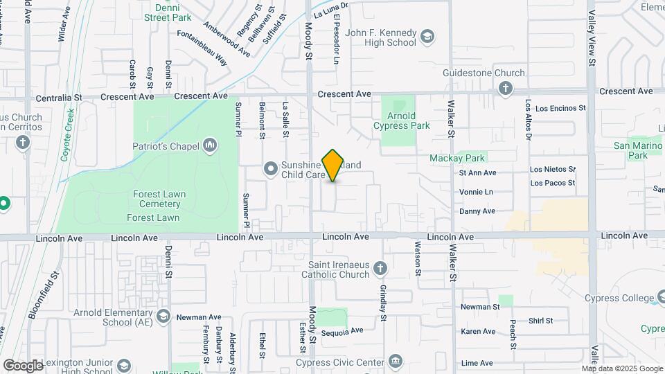 8811 Lanett St Map and Location Details