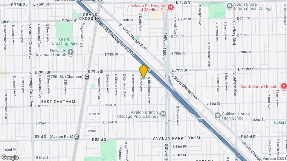 7935 S Dante Ave, Unit 1 Mapa y Detalles de la Ubicación