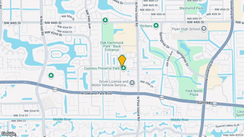 3821 NW 90th Ave Map and Location Details