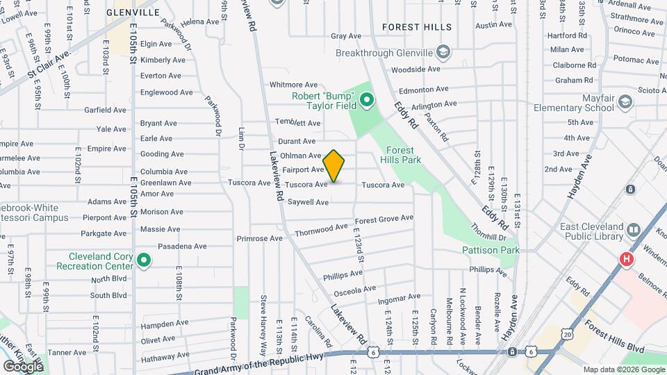 11702 Tuscora Ave Map and Location Details