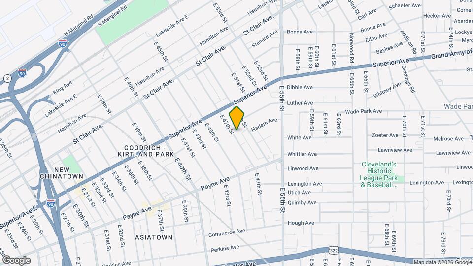 1563 E 47th St Map and Location Details