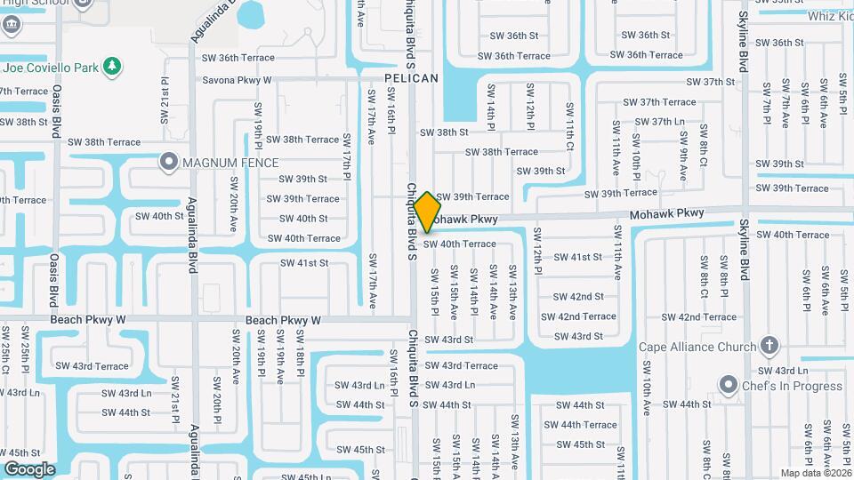 1519 SW 40th Terrace Map and Location Details