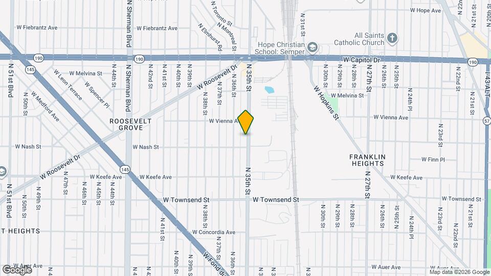 3721 N 35th St Map and Location Details