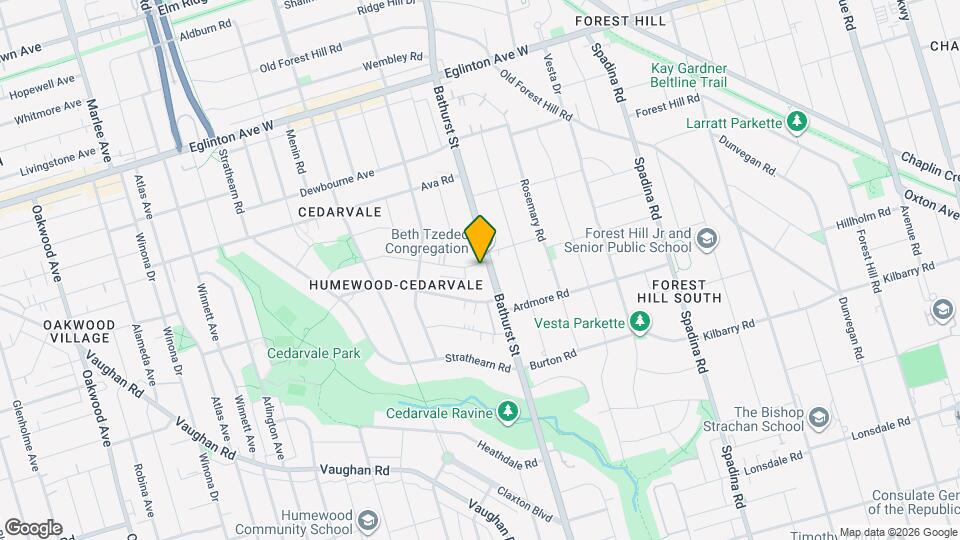 1660 Bathurst Street Map and Location Details