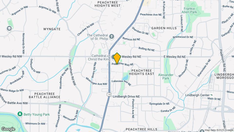43 Peachtree Way NE Map and Location Details