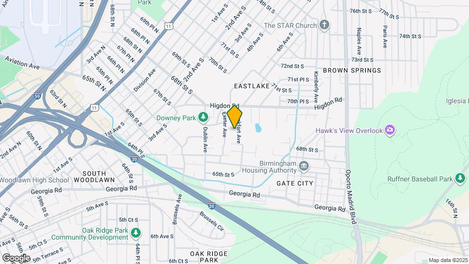 6732 Frankfort Ave Map and Location Details