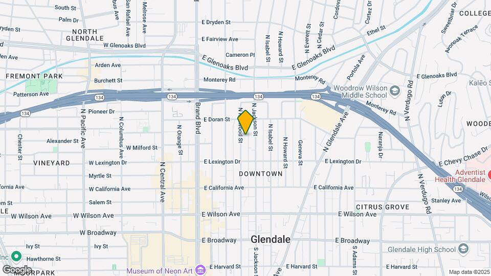 510 N Kenwood St Map and Location Details