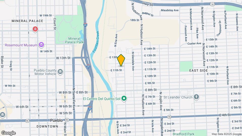 615 E 11th St Map and Location Details