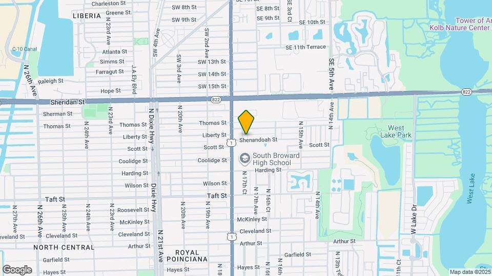 1723 Shenandoah St Map and Location Details