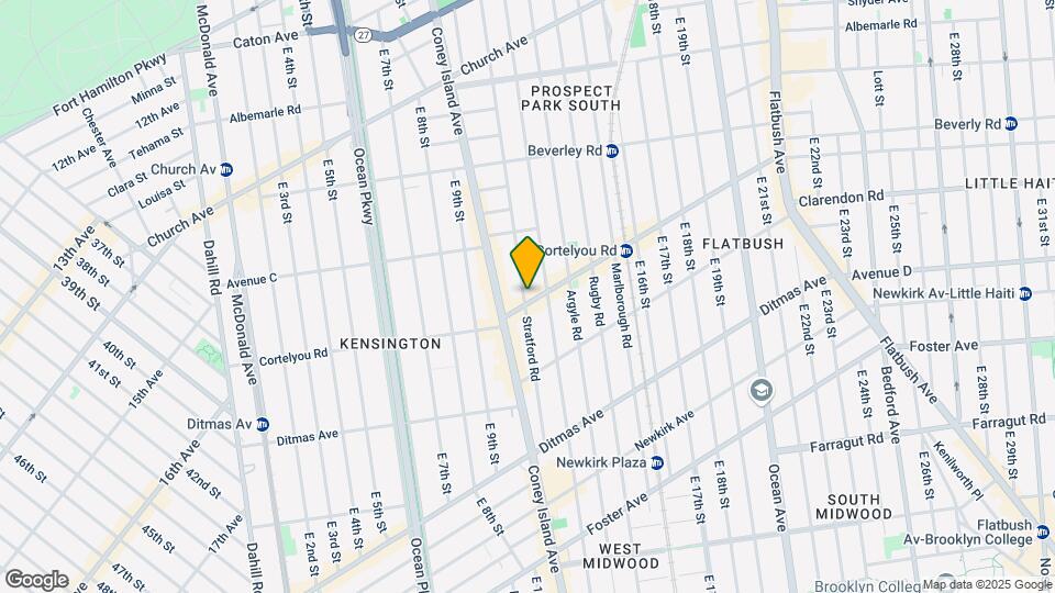 1103 Cortelyou Rd Map and Location Details