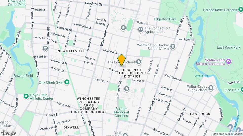 550 Prospect St Map and Location Details