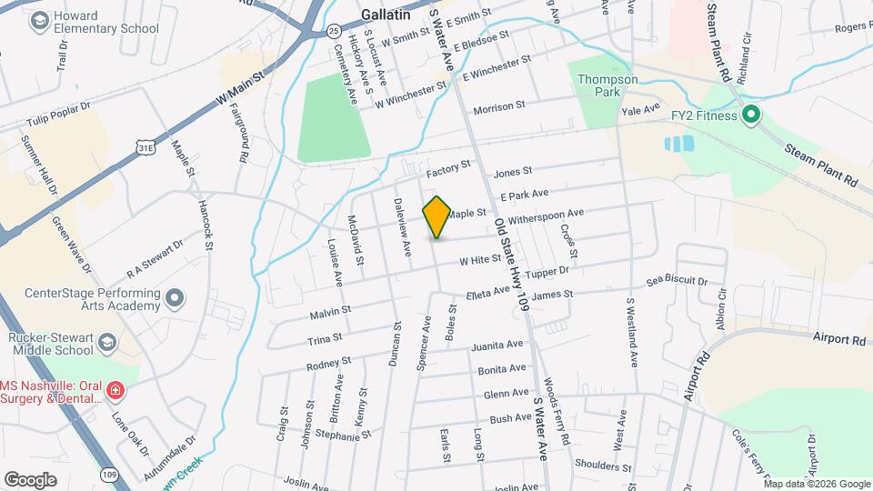 629 Spencer Ave Map and Location Details