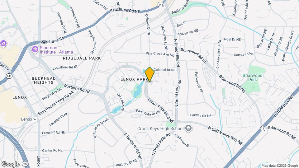 1294 Lenox Park Blvd NE Map and Location Details