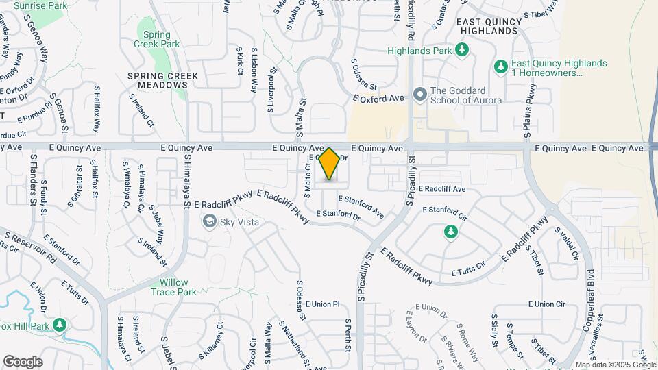 21250 E Radcliff Pl Map and Location Details