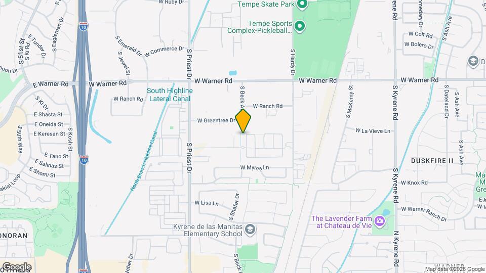 9112 S Beck Ave Map and Location Details