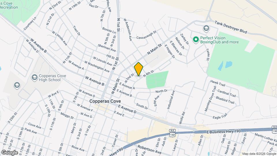 208 E Reagan Ave Mapa y Detalles de la Ubicación
