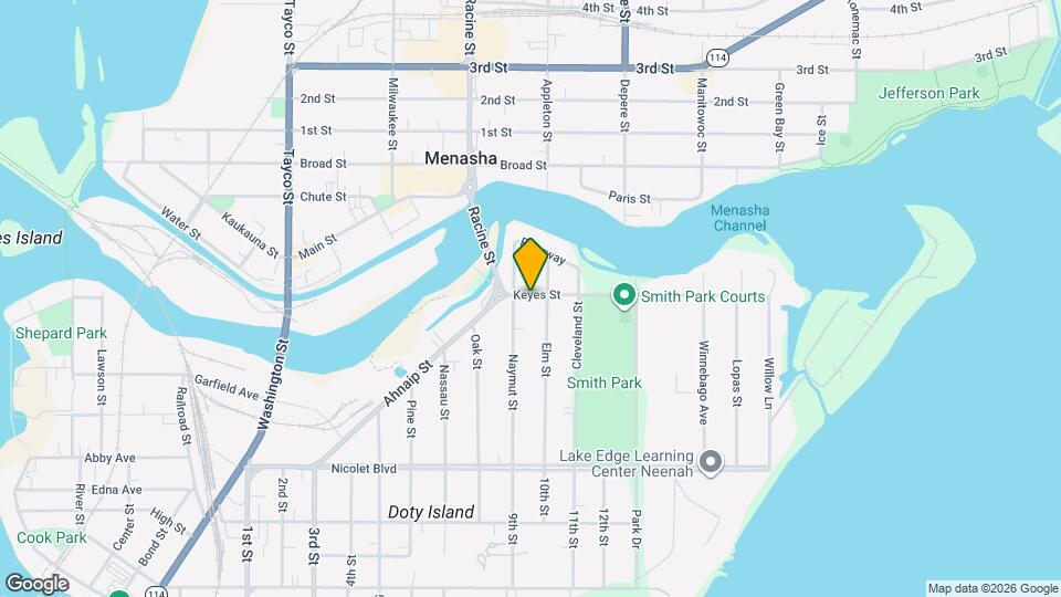 511 Keyes St, Unit Lower Map and Location Details