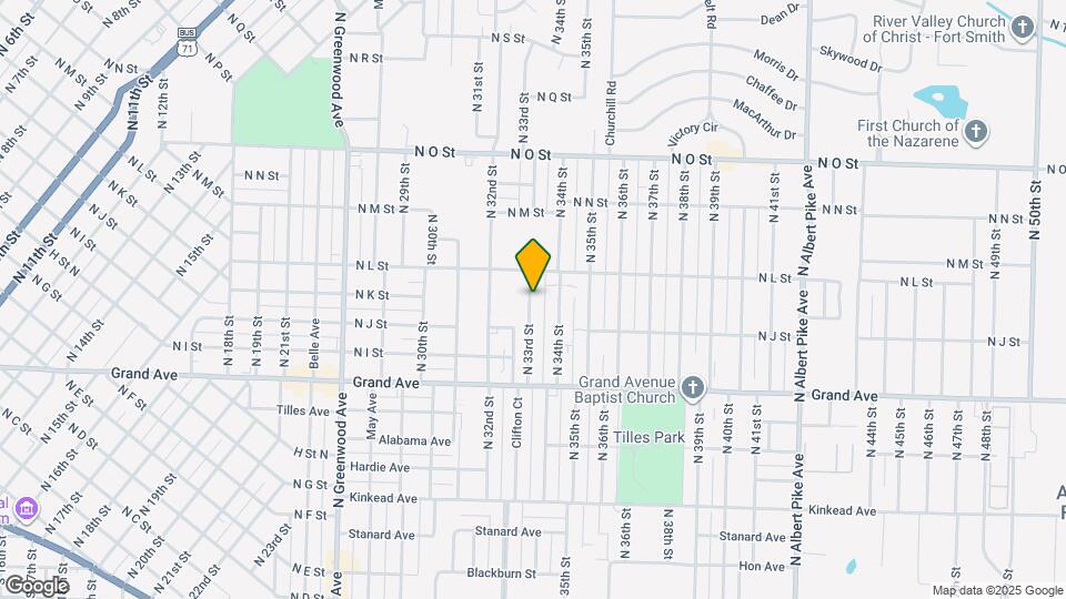 1222 N 33rd St Map and Location Details