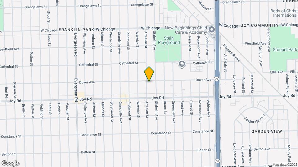 8900 Artesian St Map and Location Details