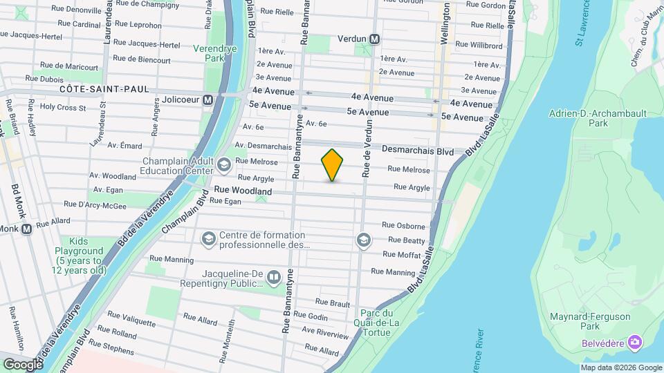 710 Argyle Rue Map and Location Details