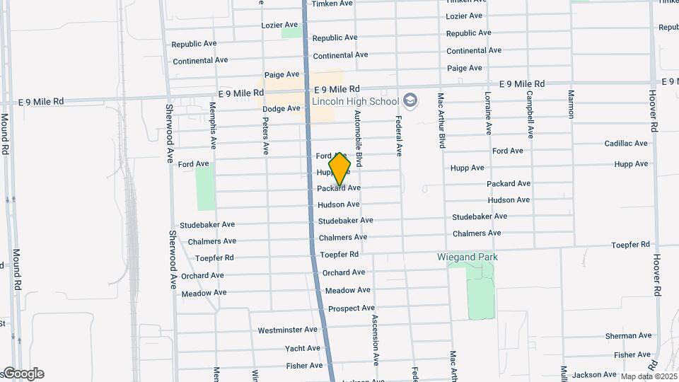 8082 Packard Ave Map and Location Details