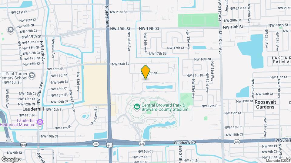 3601 NW 14th Ct Map and Location Details