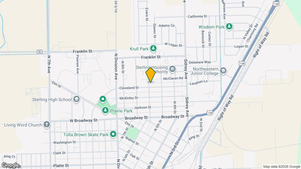 1106 N 6th St Map and Location Details