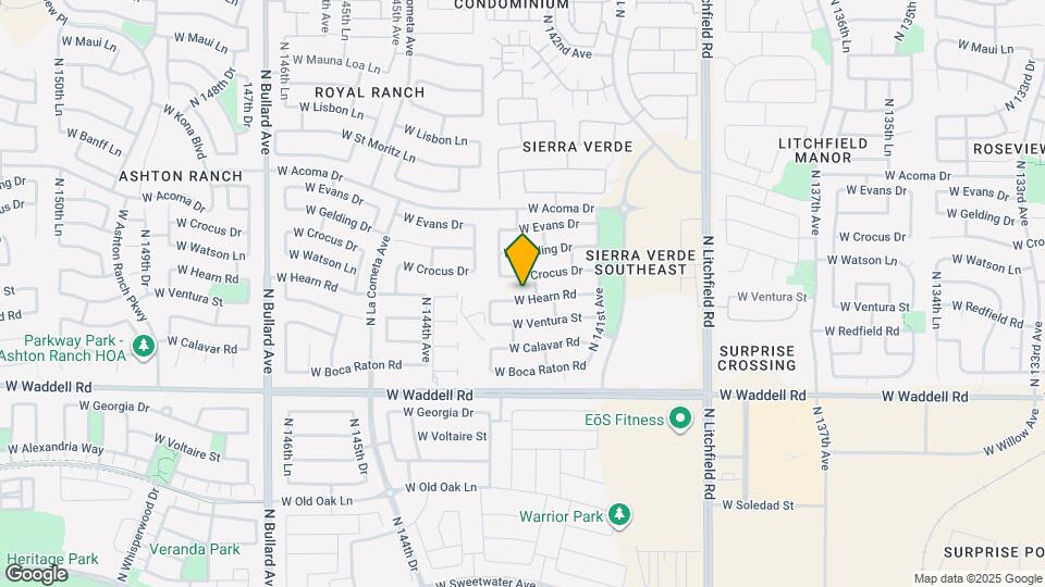 14226 W Hearn Rd Mapa y Detalles de la Ubicación