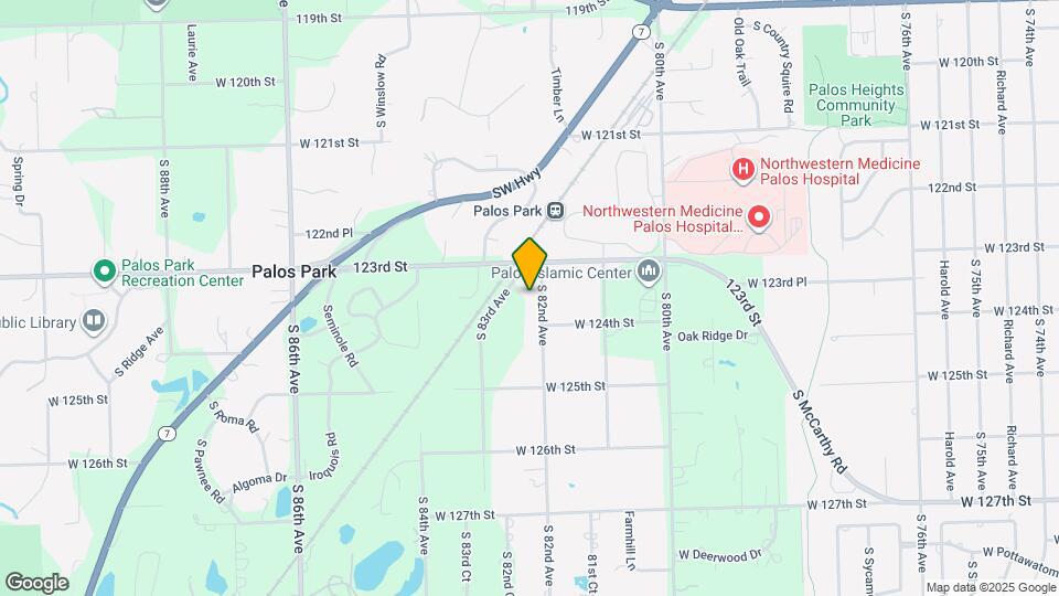 12316 S 82nd Ave Map and Location Details