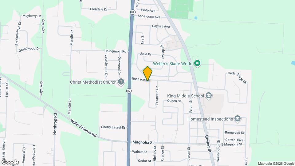 6056 Savannah Dr Map and Location Details