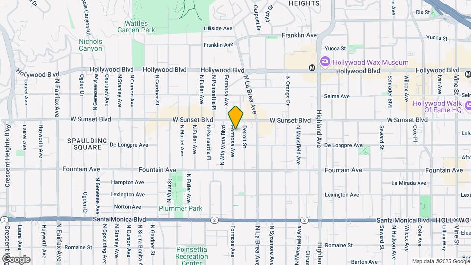 1432 N Formosa Ave Map and Location Details