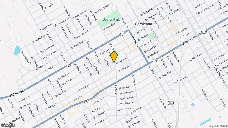 1101 W 5th Ave Mapa y Detalles de la Ubicación