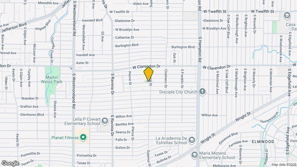 2706 Emmett St Map and Location Details