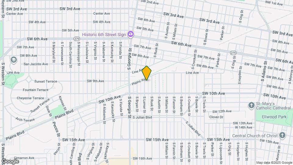 915 S Lamar St Map and Location Details